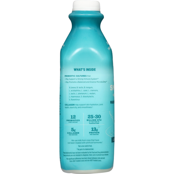 Lifeway Probiotic Smoothie + Collagen, Lactose Free, Plain, Unsweetened
