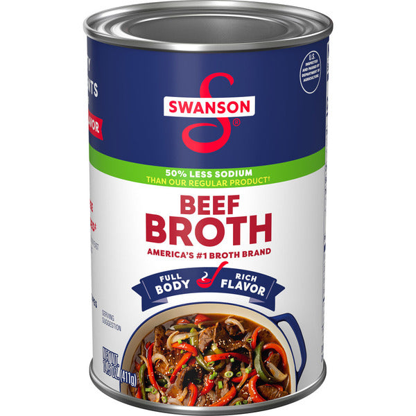 Swanson's 50% Less Sodium Beef Broth