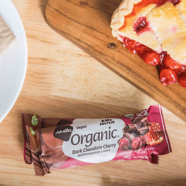 NuGo Organic Dark Choco Cherry Pom Protein Bar, Vegan, Gluten Free