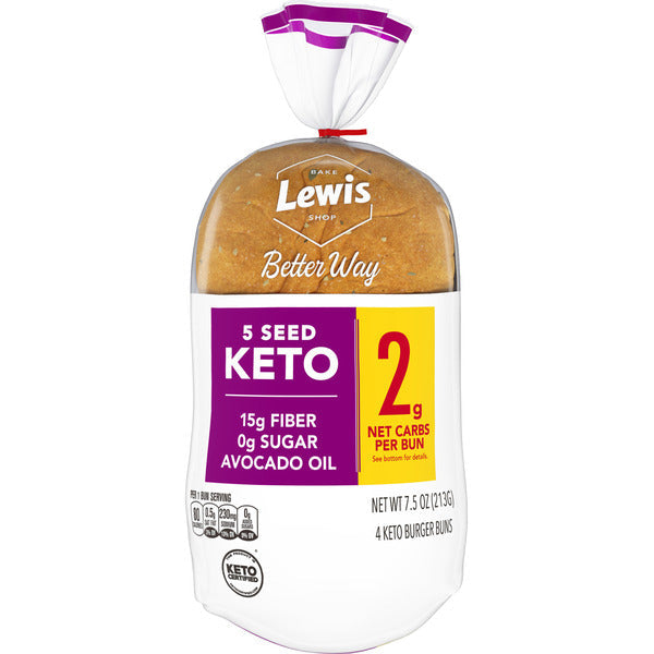 Lewis Bake Shop 5 Seed Keto Buns