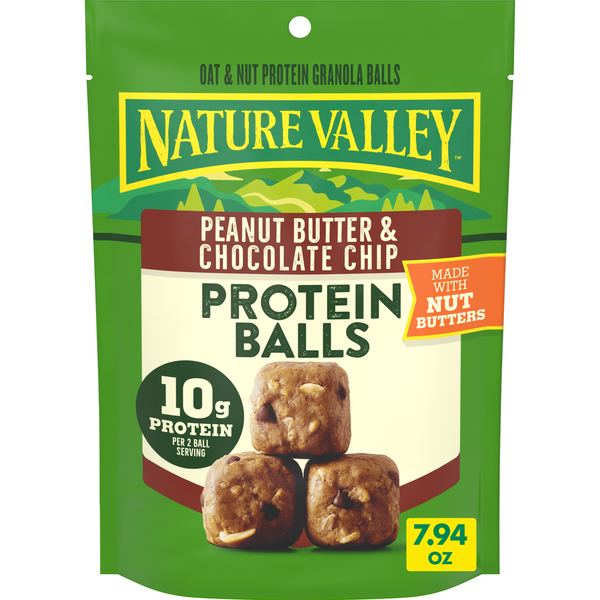 Nature Valley Peanut Butter and Chocolate Chip Protein Granola Balls