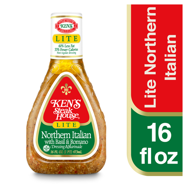 Ken's Steak House Lite Northern Italian with Basil & Romano Dressing & Marinade