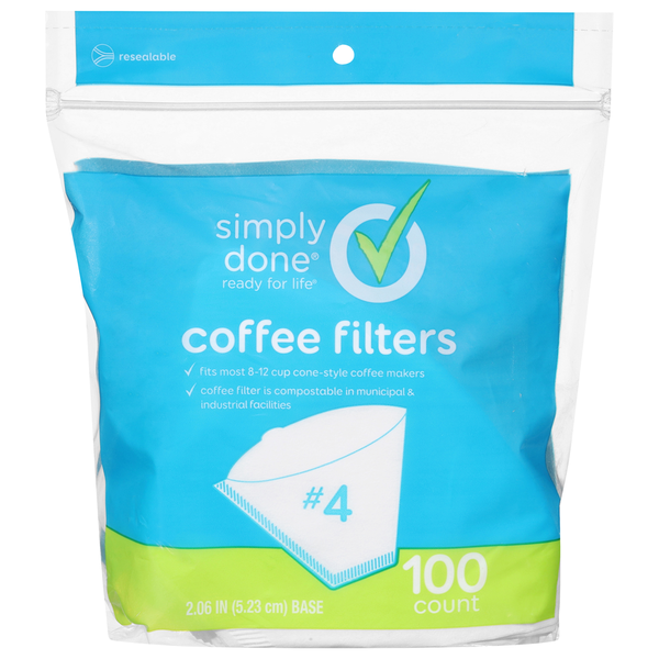 Simply Done 8-12 Cup Cone Style Coffee Filters #4