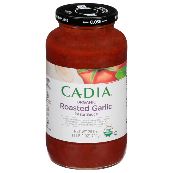 CADIA Pasta Sauce, Organic, Roasted Garlic