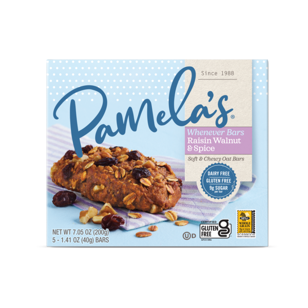 Pamela's Whenever Bars Oat Raisin Walnut Spice