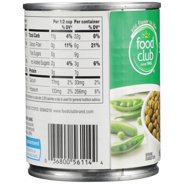 Food Club Sweet Peas