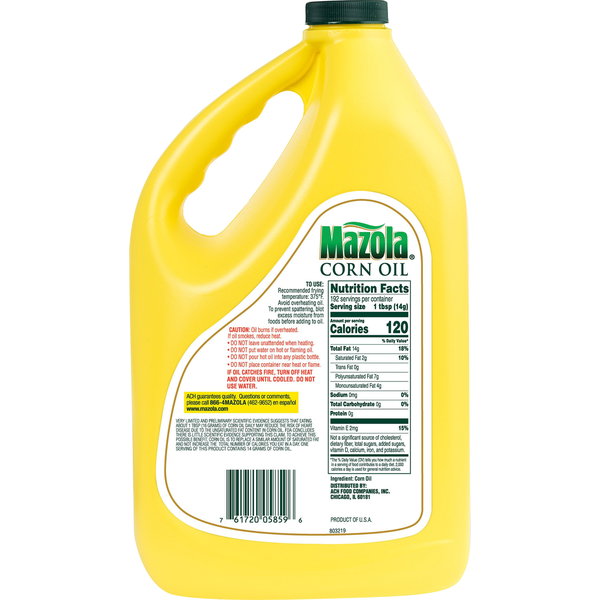 Mazola Corn Oil, Cholesterol Free