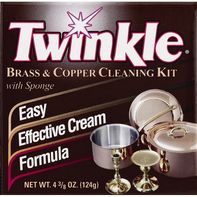 Twinkle Brass & Copper Cleaning Kit, with Sponge️