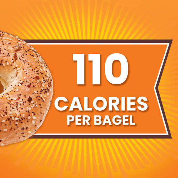 Thomas’ Bagel Thins, 8 ct, Everything, Bagels, 110 Calories, Bagels, 13 oz
