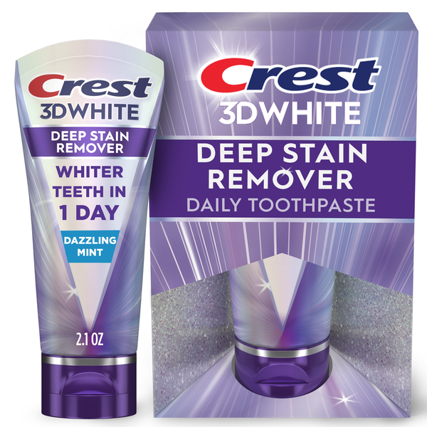 Crest 3D White Deep Stain Remover Daily Toothpaste - Dazzling Mint