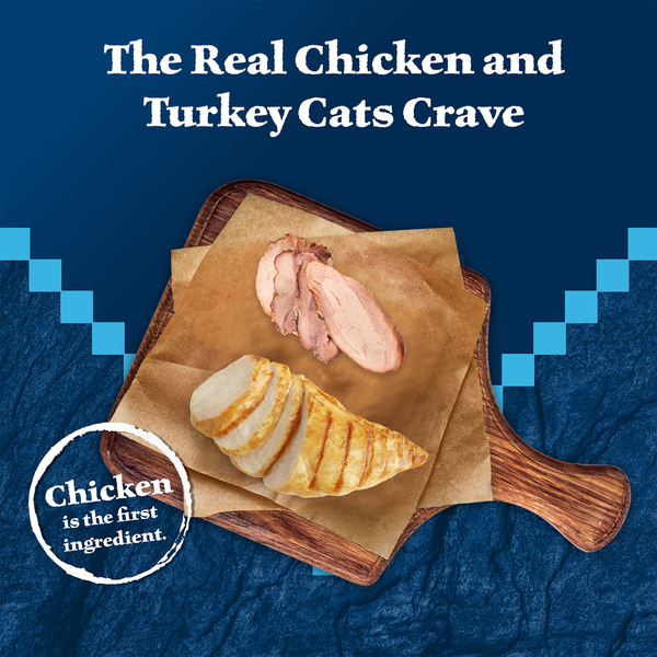 Blue Buffalo Wilderness Wild Delights High Protein Grain Free Wet Cat Food, Chicken & Turkey