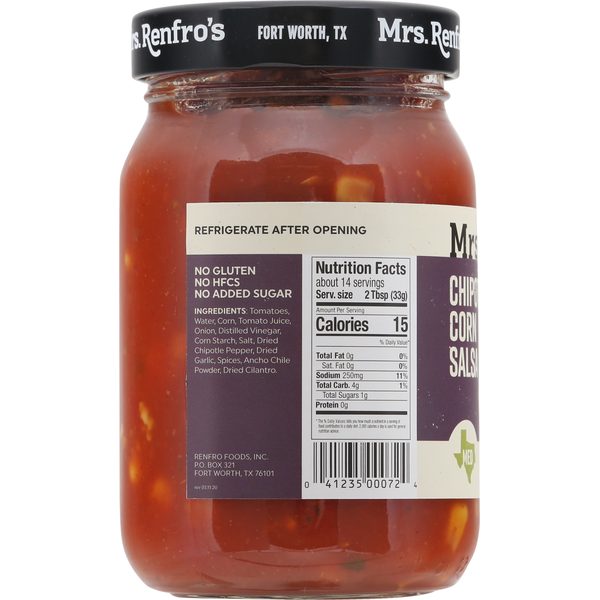 Mrs. Renfro's Chipotle Corn Salsa, Medium