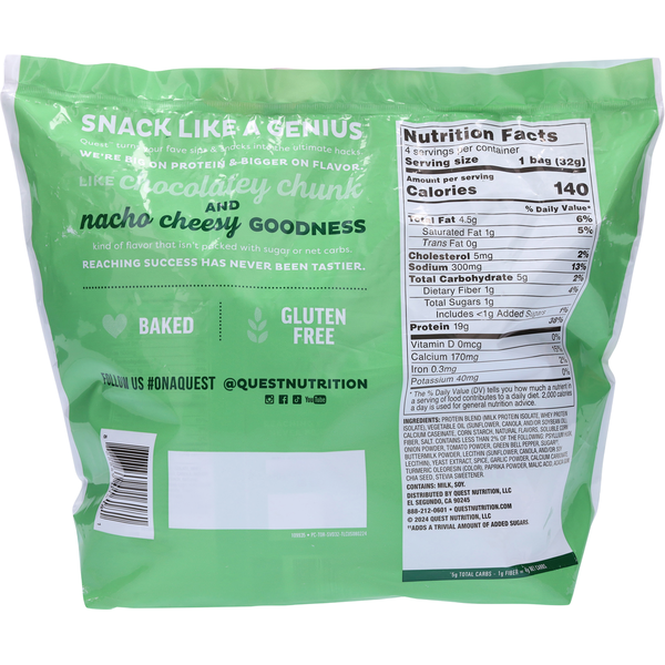 Quest Baked Tortilla Style Salsa Verde Flavor Protein Chips