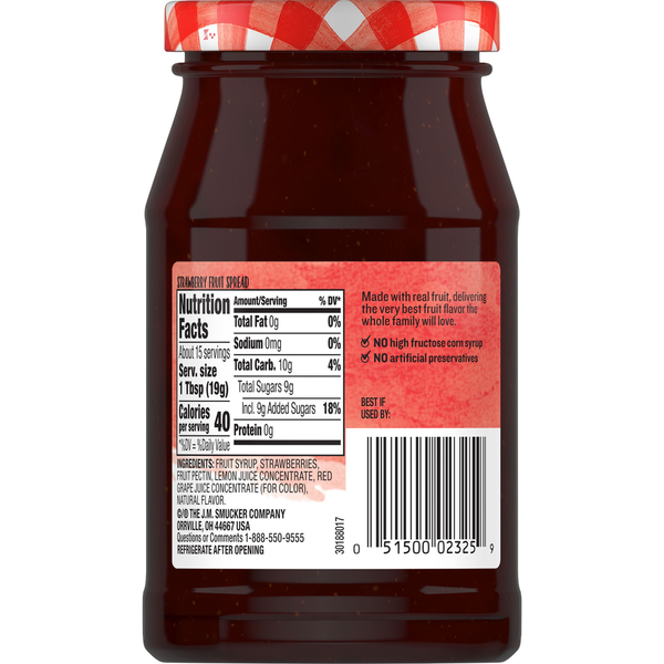 Smucker's Strawberry Simply Spreadable Fruit