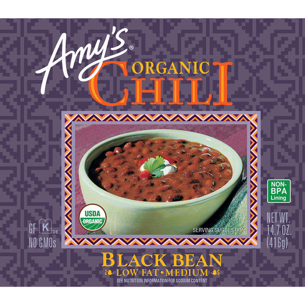 Amy's Kitchen Organic Low-Fat Medium Black Bean Chili