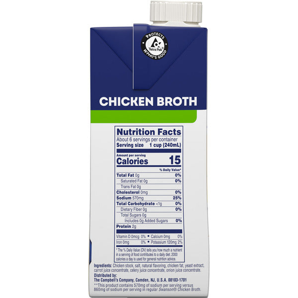 Swanson's Natural Goodness 33% Less Sodium Chicken Broth