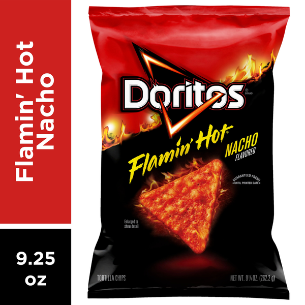 Doritos Flavored Tortilla Chips, Flamin' Hot Nacho