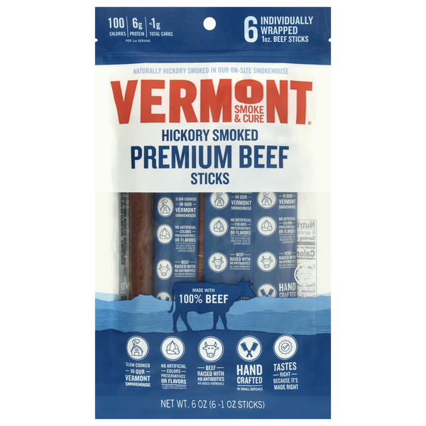 Vermont Creamery Hickory Smoked Premium Beef Sticks