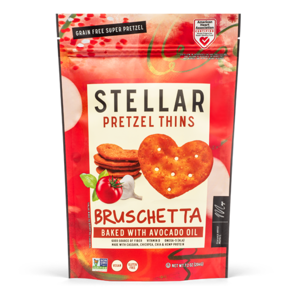 Stellar Snacks Bruschetta, Gluten Free Pretzel Thins