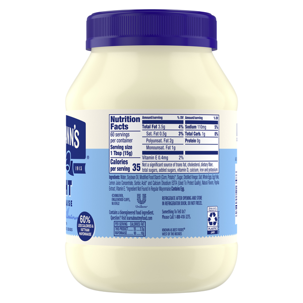 Hellmann's Light Mayonnaise Light Mayo