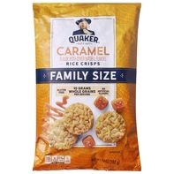 Quaker Rice Crisps, Caramel, Family Size️