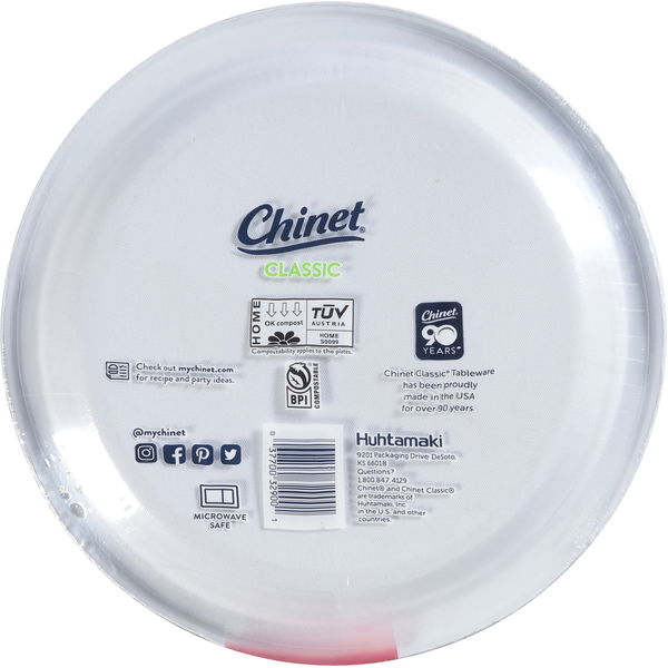 Chinet Classic Compostable All-Day 9.75 Inch Plates