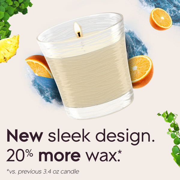 Glade Single Wick Candle, Coastal Sunshine Citrus