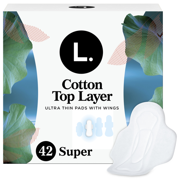 L. Ultra Thin Pads with Wings, Super