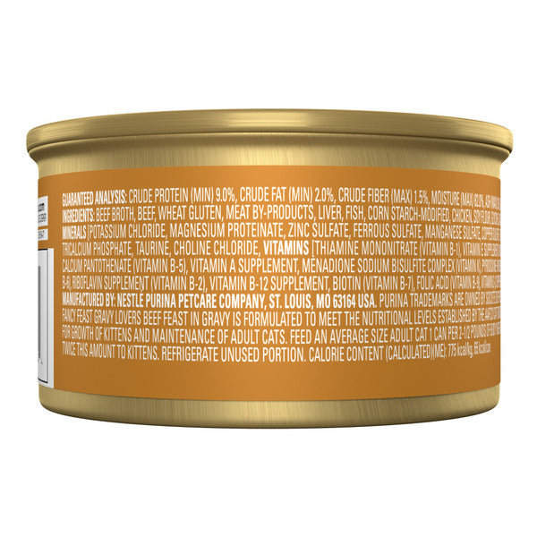 Purina Fancy Feast Gravy Lovers Beef Feast in Gravy Gourmet Cat Food