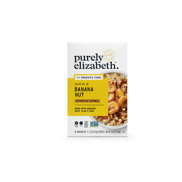 Purely Elizabeth Banana Nut Oatmeal Multipack with Prebiotic Fiber