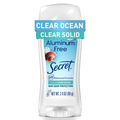 Secret Aluminum Free Clear Solid, Clear Ocean Scent