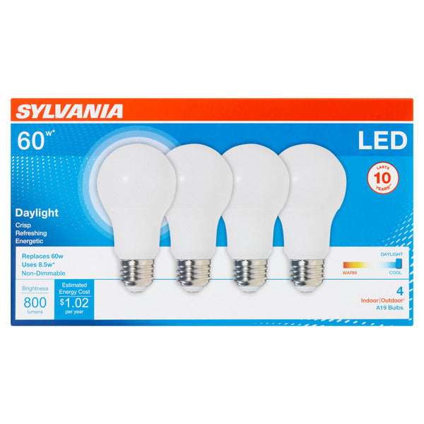 SYLVANIA 60 W Daylight Led A19 Bulbs