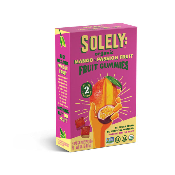 Solely Gummies, Mango & Passion Fruit, Organic, Multipack