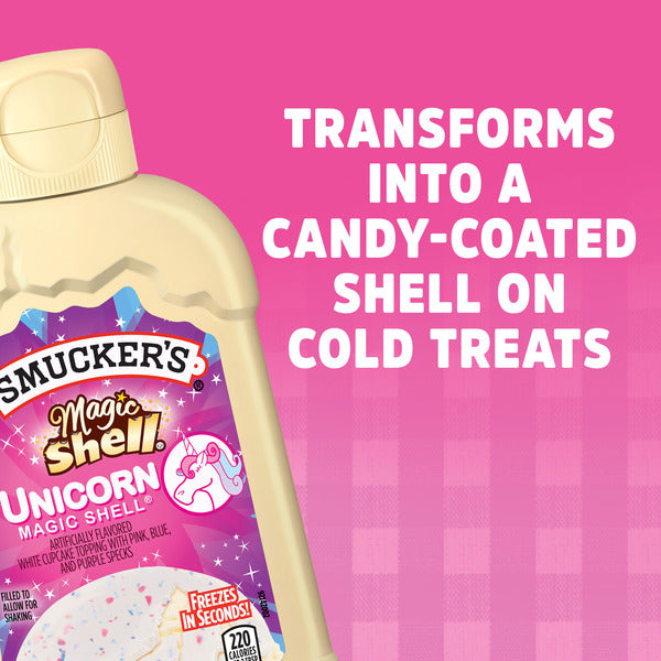 Smucker's Magic Shell Unicorn White Cupcake Flavored Topping
