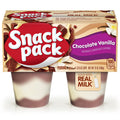 Snack Pack Chocolate Vanilla Flavored Pudding