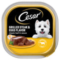 Cesar Loaf in Sauce Adult Wet Dog Food Grilled Steak & Eggs Flavor, 3.5 oz. Tray