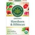 Traditional Medicinals Organic Hawthorn with Hibiscus, Caffeine Free Herbal Tea
