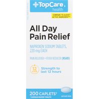 TopCare All Day Pain Relief, 220 mg, Caplets️