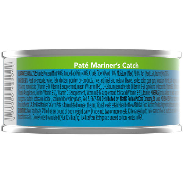 Purina Friskies Pate Wet Cat Food, Mariner's Catch