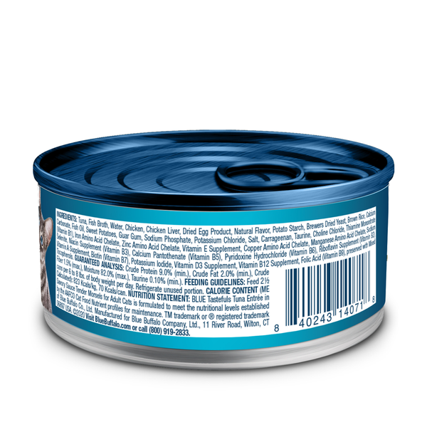 Blue Buffalo Tastefuls Natural Tender Morsels Wet Cat Food, Tuna Entrée