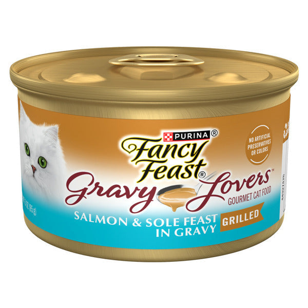 Purina Fancy Feast Gravy Lovers Salmon & Sole Feast in Seared Salmon Flavor Gravy Cat Food