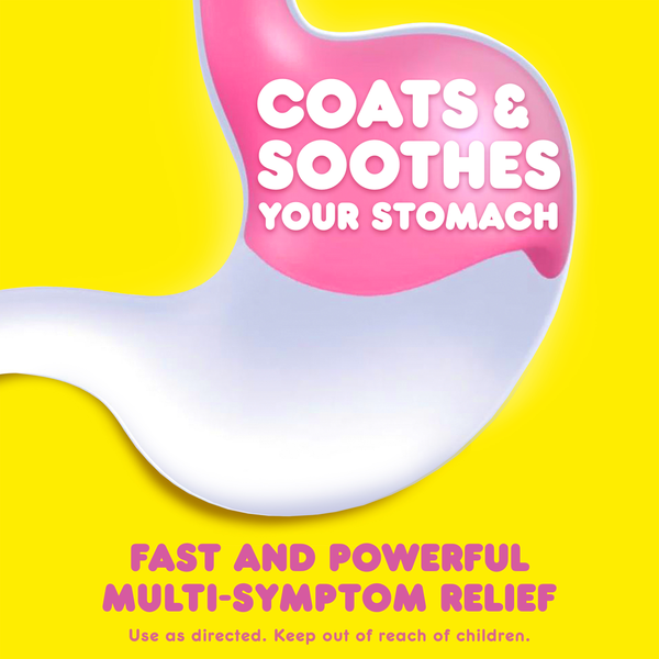 Pepto-Bismol Caplets for Upset Stomach & Diarrhea Relief, Over-the-Counter Medicine