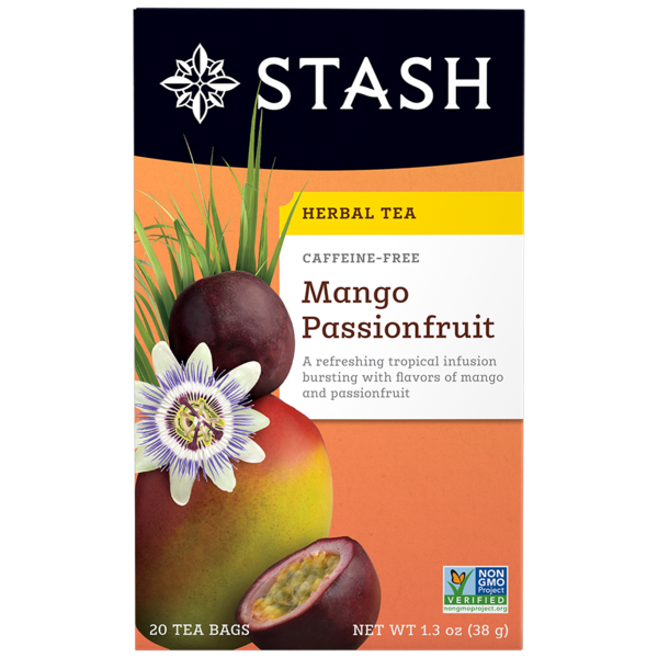 Stash Mango Passionfruit Herbal Tea, Caffeine Free