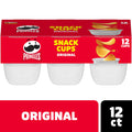 Pringles Snack Cups Original Potato Crisps Chips, Lunch Snacks, Snack Cups, 12 Count