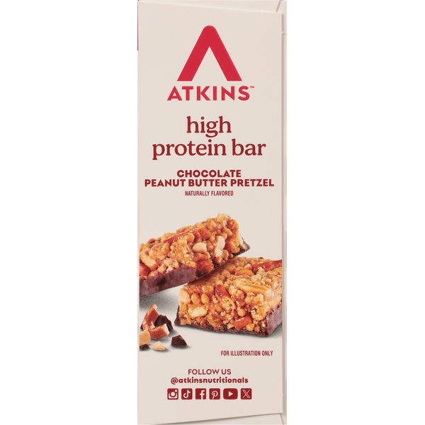 Atkins Chocolate Peanut Butter Pretzel High Protein Bar