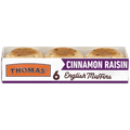 Thomas’ 6 ct, Cinnamon Raisin, English Muffin, English Muffins, 13 oz