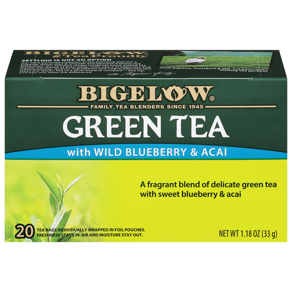 Bigelow Green Tea with Wild Blueberry & Acai Green Tea Bags
