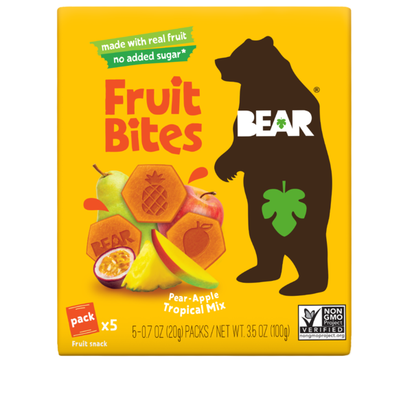 BEAR Snacks Fruit Bites, Tropical