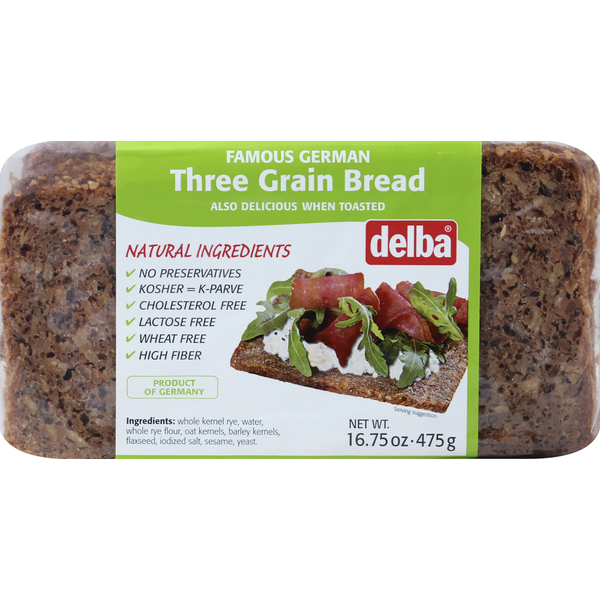 Delba Bread, Three Grain Bread