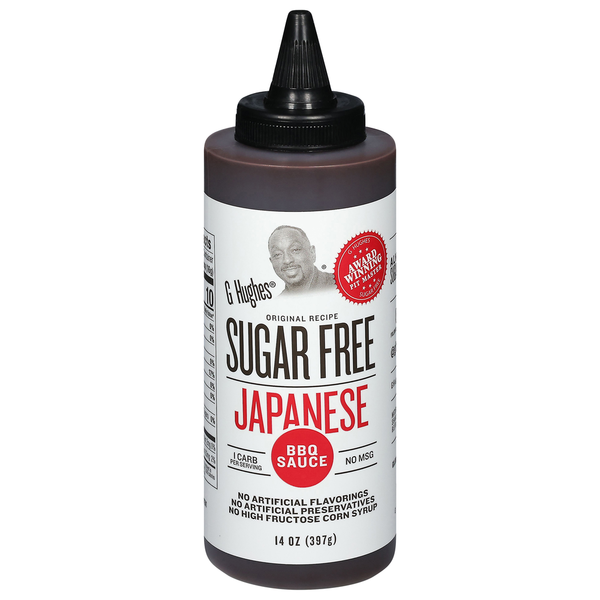 G Hughes BBQ Sauce, Sugar Free, Japanese